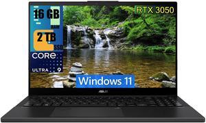 ASUS Vivobook Pro 15 OLED Laptop, 15.6" FHD Display, Intel Ultra 9 185H 16 Cores Processor, NVIDIA GeForce RTX 3050 6GB GDDR6, 16GB DDR4  2TB PCIe SSD, Backlit KB Thunderbolt 4, Windows 11