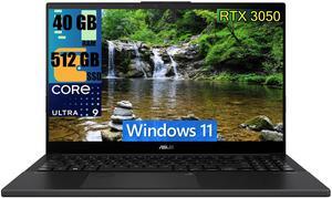 ASUS Vivobook Pro 15 OLED Laptop, 15.6" FHD Display, Intel Ultra 9 185H 16 Cores Processor, NVIDIA GeForce RTX 3050 6GB GDDR6, 40GB DDR4  512GB PCIe SSD, Backlit KB Thunderbolt 4, Windows 11