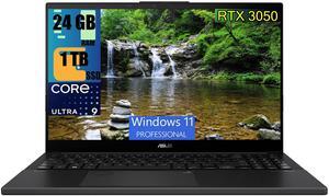 ASUS Vivobook Pro 15 OLED Laptop, 15.6" FHD Display, Intel Ultra 9 185H 16 Cores Processor, NVIDIA GeForce RTX 3050 6GB GDDR6, 24GB DDR4  1TB PCIe SSD, Backlit KB Thunderbolt 4, Windows 11 Pro