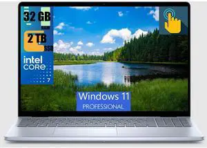 Dell Inspiron 16 5640 Business Laptop, 16" WUXGA (1920 x 1200) Touchscreen, Intel 10-core Core 7 150U Processor, Intel Graphics, 32GB DDR4  2TB PCIe SSD, Backlit Fingerprint Reader, Windows 11 Pro