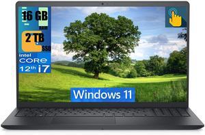 Dell Inspiron 15 3520 Business Laptop, 15.6" FHD (1920 x 1080) Touchscreen, Intel 10-Core i7-1255U Processor, Intel Iris Xe Graphic, 16GB DDR4  2TB PCIe SSD, WiFi 6, Bluetooth 5.2, Windows 11