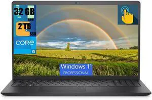 DELL Inspiron 15 3530 Business Laptop, 15.6" FHD Touchscreen, Intel Core i5-1335U 10 Cores Processor, Intel Iris Xe Graphics, 32GB DDR4  2TB PCIe SSD, Webcam, HDMI, Wi-Fi 6, Windows 11 Pro