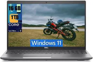 Dell Latitude 5550 15 Business AI Laptop, 15.6" FHD (1920x1080) Display, Intel Core Ultra 7 155U 12-Cores Processor, Intel Graphics, 16GB DDR4  1TB PCIe SSD, Backlit KB, Wi-Fi 6E, Windows 11