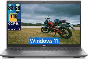 Dell Latitude 5550 15 Business AI Laptop, 15.6" FHD (1920x1080) Display, Intel Core Ultra 7 155U 12-Cores Processor, Intel Graphics, 32GB DDR4  1TB PCIe SSD, Backlit KB, Wi-Fi 6E, Windows 11