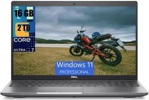 Dell Latitude 5550 15 Business AI Laptop, 15.6" FHD (1920x1080) Display, Intel Core Ultra 7 155U 12-Cores Processor, Intel Graphics, 16GB DDR4  2TB PCIe SSD, Backlit KB, Wi-Fi 6E, Windows 11 Pro