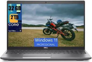 Dell Latitude 5550 15 Business AI Laptop, 15.6" FHD (1920x1080) Display, Intel Core Ultra 7 155U 12-Cores Processor, Intel Graphics, 32GB DDR4  2TB PCIe SSD, Backlit KB, Wi-Fi 6E, Windows 11 Pro
