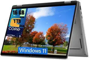 Dell Latitude 7450 2-in-1 14 Laptop, 14.0" WUXGA (1920x1200) Touchscreen, Intel Ultra 5 135U 12-Cores Processor, Intel Graphics, 16GB  DDR4  1TB PCIe SSD, Backlit KB, Fingerprint, Windows 11 Home