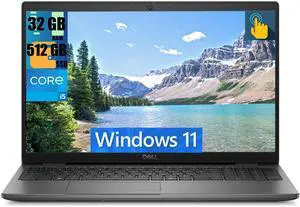 Dell Latitude 3550 15 Business Laptop, 15.6" FHD (1920x1080) Touchscreen, Intel Core i5-1335U 10-Cores Processor, Intel Iris Xe Graphics, 32GB DDR4  512GB PCIe SSD, Backlit KB, WiFi 6E, Windows 11