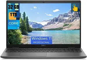 Dell Latitude 3550 15 Business Laptop, 15.6" FHD (1920x1080) Touchscreen, Intel Core i5-1335U 10-Cores Processor, Intel Iris Xe Graphics, 32GB DDR4  1TB PCIe SSD, Backlit KB, WiFi 6E, Windows 11 Pro