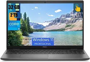 Dell Latitude 3550 15 Business Laptop, 15.6" FHD (1920x1080) Touchscreen, Intel Core i5-1335U 10-Cores Processor, Intel Iris Xe Graphics, 32GB DDR4  2TB PCIe SSD, Backlit KB, WiFi 6E, Windows 11 Pro