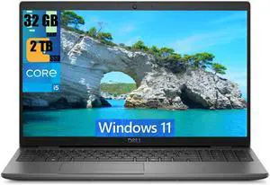 Dell Latitude 3550 15 Business Laptop, 15.6" FHD (1920x1080) Display, Intel Core i5-1335U 10-Cores Processor, Intel Iris Xe Graphics, 32GB DDR4  2TB PCIe SSD, Backlit KB, WiFi 6E, Windows 11