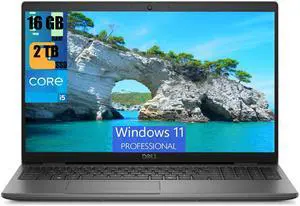 Dell Latitude 3550 15 Business Laptop, 15.6" FHD (1920x1080) Display, Intel Core i5-1335U 10-Cores Processor, Intel Iris Xe Graphics, 16GB DDR4  2TB PCIe SSD, Backlit KB, WiFi 6E, Windows 11 Pro