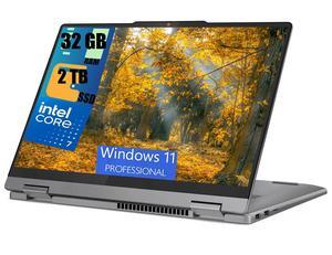 Lenovo IdeaPad Flex 5 2-in-1 16 Laptop, 16" WUXGA (1920x1200) Touchscreen, Intel Core 7 150U 10-core Processor, Intel Graphics, 32GB DDR4  2TB PCIe SSD, Backlit KB, Fingerprint Reader, Windows 11 Pro