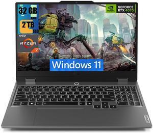 Lenovo LOQ 15 Gaming Laptop, 15.6" FHD 144Hz Display, AMD Octa-Core Ryzen 7 7435HS Processor, NVIDIA GeForce RTX 4070 8GB Graphic, 32GB DDR5  2TB PCIe SSD, Backlit Nahimic, Windows 11