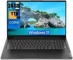 Lenovo V15 Premium Laptop, 15.6" FHD (1920 x 1080) Display, Intel Core i7-13620H 10 Cores Processor, Intel UHD Graphics, 24GB DDR4  1TB PCIe SSD, Webcam, HDMI, Wi-Fi 6, Windows 11
