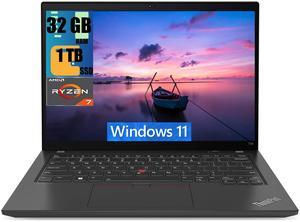 Lenovo ThinkPad T14 Business Laptop, 14" FHD+ Touchscreen, AMD Ryzen 7 8840U 8 cores Processor, AMD Radeon 780M Graphics, 32GB DDR4  1TB PCIe SSD, Backlit KB, Fingerprint, Wi-Fi 6E, Windows 11