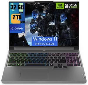 Lenovo Legion 16 Gaming Laptop, 16" QHD+ Display, Intel Core i9-14900HX 24 Cores Processor, NVIDIA GeForce RTX 4070 8GB GDDR6, 32GB DDR5  2TB PCIe SSD, RGB Backlit Keyboard, Windows 11 Pro