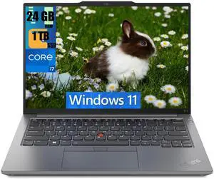 Lenovo ThinkPad E14 Gen 5 Business Laptop, 14.0" WUXGA (1920x1200) Display, Intel Core i7-1355U 10-Cores Processor, Intel Iris Xe Graphics, 24GB DDR4  1TB PCIe SSD, Fingerprint, Backlit KB, Windows 11