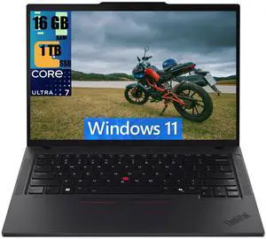 Lenovo ThinkPad T14 Gen 5 Business Laptop, 14.0" WUXGA (1920x1200) Display, Intel Core Ultra 7 155U 12-Cores Processor, Intel Graphics, 16GB DDR4  1TB PCIe SSD, Backlit KB, Fingerprint, Windows 11