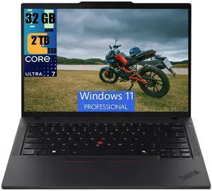 Lenovo ThinkPad T14 Gen 5 Business Laptop, 14.0" WUXGA (1920x1200) Display, Intel Core Ultra 7 155U 12-Cores Processor, Intel Graphics, 32GB DDR4  2TB PCIe SSD, Backlit KB, Fingerprint, Windows 11 Pro