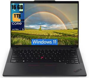 Lenovo ThinkPad T14 Gen 5 Laptop, 14.0" WUXGA (1920x1200) Display, Intel Ultra 5 125U 12-Cores Processor, Intel Graphics, 16GB DDR4  1TB PCIe SSD, Backlit KB, Fingerprint, WiFi 6E, Windows 11