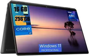 HP Spectre x360 2-in-1 Laptop, 16" WQUXGA Touchscreen, Intel Core i7-1360P 12-Core Processor, Intel Arc A370M Graphics, 16GB  DDR4  256GB  PCIe SSD, Backlit Fingerprint Thunderbolt, Windows 11 Pro