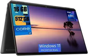 HP Spectre x360 2-in-1 Laptop, 16" WQUXGA Touchscreen, Intel Core i7-1360P 12-Core Processor, Intel Arc A370M Graphics, 16GB  DDR4  512GB   PCIe SSD, Backlit Fingerprint Thunderbolt, Windows 11 Pro