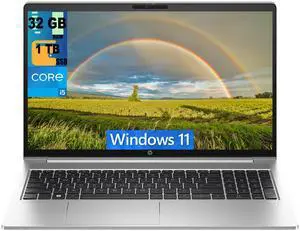 HP ProBook 450 G8 Business Laptop, 15.6" Full HD Display, Intel Core i5-1135G7 4-Cores Processor, Intel Iris Xe Graphics, 32GB DDR4  1TB PCIe SSD, Backlit keyboard, WiFi, Windows 11