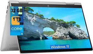 HP Envy x360 2-in-1 14 Laptop, 14" FHD Touchscreen, Intel Core i5-1335U 10-Core Processor, Intel Iris Xe Graphics, 32GB DDR4  1TB PCIe SSD, Backlit Keyboard, Fingerprint Reader, Windows 11