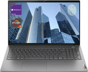 Lenovo ThinkBook 15 Laptop, 15.6" FHD Display, AMD Ryzen 7 5825U 8 Cores Processor, AMD Radeon Graphics, 16GB DDR4  2TB PCIe SSD, FP Reader, Wi-Fi 6, Windows 11,Microsoft Office License