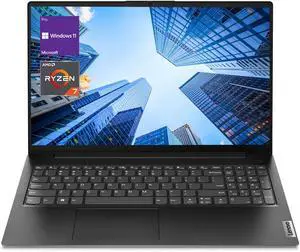 Lenovo V15 Laptop, 15.6" FHD Display, AMD Ryzen 7 7730U 8 Cores Processor, AMD Radeon Graphics, 24GB DDR4  2TB PCIe SSD, Numeric Keypad, Webcam, Wi-Fi, Windows 11 Pro,Microsoft Office License