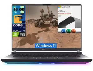 ASUS ROG Strix G16 Gaming Laptop, 16" 2.5K 240Hz Display, Intel Core Ultra 9 275HX 24 cores Processor, RTX 5070 8 GB, 16GB DDR5  1TB PCIe SSD, Wi-Fi 7, Windows 11,Microsoft Office License