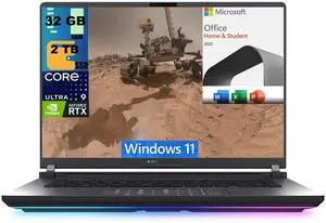 ASUS ROG Strix G16 Gaming Laptop, 16" 2.5K 240Hz Display, Intel Core Ultra 9 275HX 24 cores Processor, RTX 5070 8 GB, 32GB DDR5  2TB PCIe SSD, Wi-Fi 7, Windows 11,Microsoft Office License