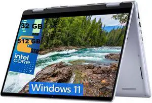 Dell Inspiron 14 7440 2-in-1 Laptop, 14" WUXGA Touchscreen, Intel Core 7 150U 10-core Processor, Intel Graphics, 32GB DDR4  512GB PCIe SSD, Backlit Keyboard, Windows 11