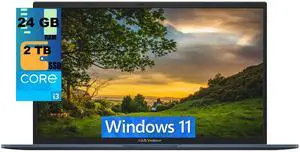 ASUS Vivobook 17 Laptop, 17.3" FHD Display, Intel Core i3-1215U 6-Core Processor, Intel UHD Graphics, 24GB DDR4  2TB PCIe SSD, Wi-Fi 6E - Bluetooth 5.1, Windows 11