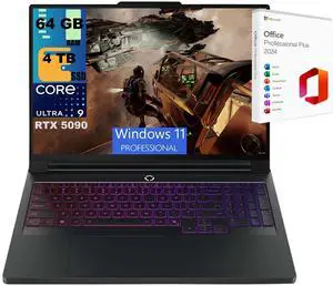 Lenovo Legion Pro 7i 16 Gaming Laptop, 16" WQXGA OLED Glossy 240Hz, Intel Core Ultra 9 275HX 24-Core Processor, RTX 5090 24GB GDDR7, 64GB DDR5  4TB PCIe SSD, Windows 11 Pro ,Office 2024 License