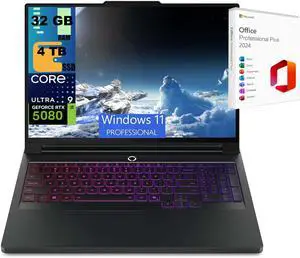 Lenovo Legion Pro 7i 16 Gaming Laptop, 16" WQXGA 240 HZ OLED, Intel Ultra 9 275HX 24 cores Processor, RTX 5080 16GB GDDR7, 32GB DDR5  4TB  PCIe SSD, Wi-Fi 7, Windows 11 Pro ,Office 2024 License