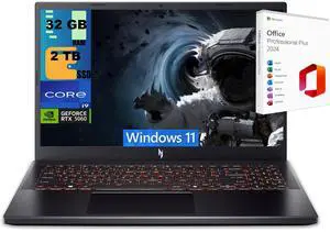 Acer Nitro V 15 Gaming Laptop, 15.6" FHD 165Hz, Intel Core i9-13900H 14-Cores Processor, NVIDIA GeForce RTX 5060 8 GB GDDR7, 32GB DDR5  2TB PCIe SSD, Wi-Fi 6, Windows 11 ,Office 2024 License