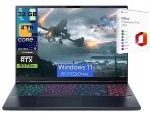 Acer Predator Helios Neo 16 Gaming Laptop, 16" WQXGA 240Hz, Intel Core Ultra 9 275HX 24-Cores Processor, RTX 5070 Ti 12GB GDDR7, 32GB DDR5  4TB  PCIe SSD, WiFi 6E, Windows 11 Pro ,Office 2024 License