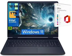 Alienware 16 Gaming Laptop, 16" QHD+ (2560 x 1600) 120Hz, Intel Core 7 240H 10 cores Processor, NVIDIA GeForce RTX 5060 8GB GDDR7, 32GB DDR5  1TB PCIe SSD, Wi-Fi 7, Windows 11 ,Office 2024 License