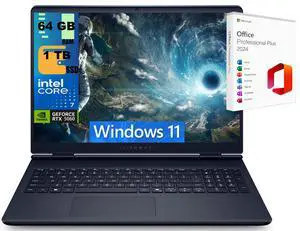Alienware 16 Gaming Laptop, 16" QHD+ (2560 x 1600) 120Hz, Intel Core 7 240H 10 cores Processor, NVIDIA GeForce RTX 5060 8GB GDDR7, 64GB DDR5  1TB PCIe SSD, Wi-Fi 7, Windows 11 ,Office 2024 License
