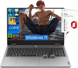 Lenovo LOQ 15 Gaming Laptop, 15.6" FHD (1920 x 1080) Display, Intel Core i7-13650HX 14-Core Processor, RTX 5050 8GB GDDR7, 64GB DDR5 4TB PCIe SSD, Wi-Fi 6, Windows 11 ,Office 2021 License Lenovo LOQ 15 Gaming Laptop, 15.6" FHD (1920 x 1080) Display, Intel Core i7-13650HX 14-Core Processor, RTX 5050 8GB GDDR7, 64GB DDR5 4TB PCIe SSD, Wi-Fi 6, Windows 11 ,Office 2021 License