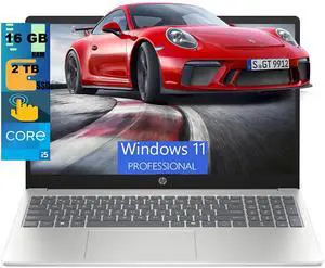 HP 15 Laptop, 15.6" FHD (1920x1080) Touchscreen, Intel Core i5-1334U 10 cores Processor, Intel Iris Xe Graphics, 16GB DDR4 2TB PCIe SSD, Wi-Fi6, Bluetooth, Windows 11 Pro HP 15 Laptop, 15.6" FHD (1920x1080) Touchscreen, Intel Core i5-1334U 10 cores Processor, Intel Iris Xe Graphics, 16GB DDR4 2TB PCIe SSD, Wi-Fi6, Bluetooth, Windows 11 Pro