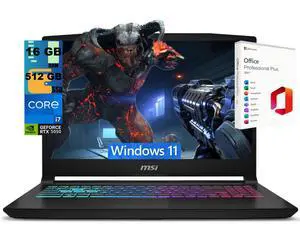 MSI Katana 15 Gaming Laptop, 15.6" FHD 144Hz, Intel Core i7-14650HX 16 cores Processor, NVIDIA GeForce RTX 5050 8GB GDDR7 Graphics, 16GB DDR5 512GB PCIe SSD, Windows 11, Office 2021 License MSI Katana 15 Gaming Laptop, 15.6" FHD 144Hz, Intel Core i7-14650HX 16 cores Processor, NVIDIA GeForce RTX 5050 8GB GDDR7 Graphics, 16GB DDR5 512GB PCIe SSD, Windows 11, Office 2021 License
