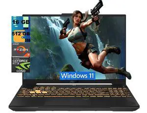 ASUS TUF A16 Gaming Laptop, 16" WUXGA (1920 x 1200) 144Hz, AMD Ryzen 7 170 8-Core Processor, NVIDIA GeForce RTX 4050 6GB GDDR6, 16GB DDR5 512GB PCIe SSD, Wi-Fi 6, Windows 11 ASUS TUF A16 Gaming Laptop, 16" WUXGA (1920 x 1200) 144Hz, AMD Ryzen 7 170 8-Core Processor, NVIDIA GeForce RTX 4050 6GB GDDR6, 16GB DDR5 512GB PCIe SSD, Wi-Fi 6, Windows 11