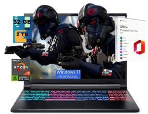 Acer Nitro V 16S Gaming Laptop, 16" WUXGA 180Hz Display, AMD Ryzen 7 260 8-core Processor, NVIDIA GeForce RTX 5060 8GB GDDR7, 32GB DDR5 2TB PCIe SSD, Wi-Fi 6, Windows 11 Pro, Office 2021 License Acer Nitro V 16S Gaming Laptop, 16" WUXGA 180Hz Display, AMD Ryzen 7 260 8-core Processor, NVIDIA GeForce RTX 5060 8GB GDDR7, 32GB DDR5 2TB PCIe SSD, Wi-Fi 6, Windows 11 Pro, Office 2021 License