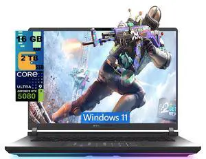 ASUS ROG Strix G16 Gaming Laptop, 16" 2.5K (2560x1600) 240Hz, Intel Core Ultra 9 275HX 24 cores Processor, NVIDIA GeForce RTX 5080 16GB GDDR7, 16GB DDR5 2TB PCIe SSD, Wi-Fi 7, Windows 11 ASUS ROG Strix G16 Gaming Laptop, 16" 2.5K (2560x1600) 240Hz, Intel Core Ultra 9 275HX 24 cores Processor, NVIDIA GeForce RTX 5080 16GB GDDR7, 16GB DDR5 2TB PCIe SSD, Wi-Fi 7, Windows 11
