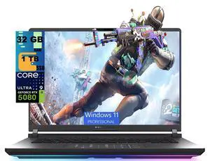 ASUS ROG Strix G16 Gaming Laptop, 16" 2.5K (2560x1600) 240Hz, Intel Core Ultra 9 275HX 24 cores Processor, NVIDIA GeForce RTX 5080 16GB GDDR7, 32GB DDR5 1TB PCIe SSD, Wi-Fi 7, Windows 11 Pro ASUS ROG Strix G16 Gaming Laptop, 16" 2.5K (2560x1600) 240Hz, Intel Core Ultra 9 275HX 24 cores Processor, NVIDIA GeForce RTX 5080 16GB GDDR7, 32GB DDR5 1TB PCIe SSD, Wi-Fi 7, Windows 11 Pro
