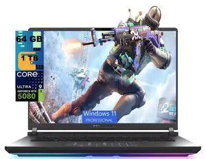 ASUS ROG Strix G16 Gaming Laptop, 16" 2.5K (2560x1600) 240Hz, Intel Core Ultra 9 275HX 24 cores Processor, NVIDIA GeForce RTX 5080 16GB GDDR7, 64GB DDR5 1TB PCIe SSD, Wi-Fi 7, Windows 11 Pro ASUS ROG Strix G16 Gaming Laptop, 16" 2.5K (2560x1600) 240Hz, Intel Core Ultra 9 275HX 24 cores Processor, NVIDIA GeForce RTX 5080 16GB GDDR7, 64GB DDR5 1TB PCIe SSD, Wi-Fi 7, Windows 11 Pro