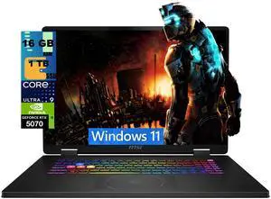 MSI Crosshair 18 Gaming Laptop, 18" QHD+ 240Hz, Intel Core Ultra 9 275HX 24-core Processor, NVIDIA RTX 5070 8GB GDDR7, 16GB DDR5 1TB PCIe SSD, Wi-Fi 6E + Bluetooth, Windows 11 MSI Crosshair 18 Gaming Laptop, 18" QHD+ 240Hz, Intel Core Ultra 9 275HX 24-core Processor, NVIDIA RTX 5070 8GB GDDR7, 16GB DDR5 1TB PCIe SSD, Wi-Fi 6E + Bluetooth, Windows 11